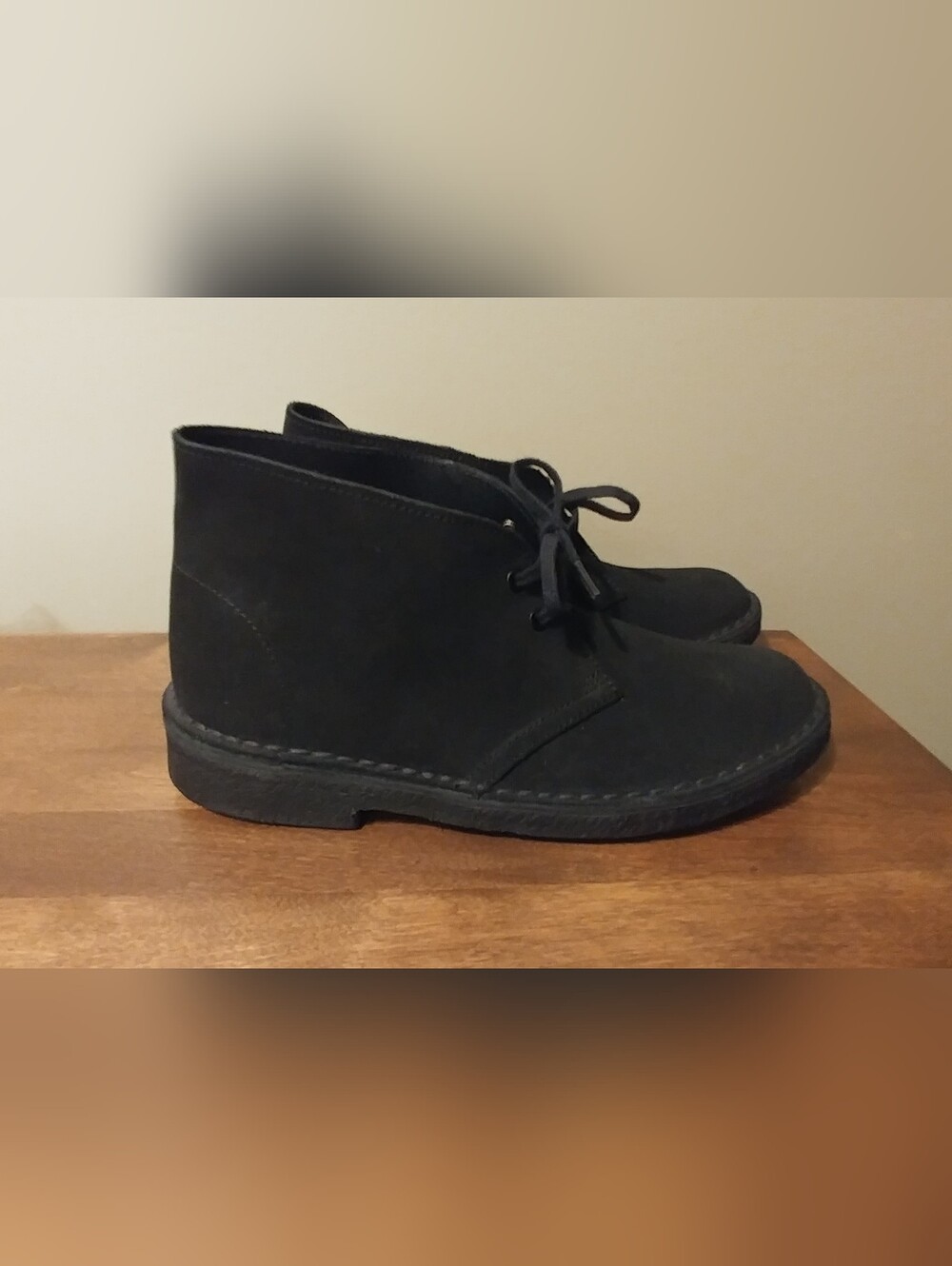 Clarks Black Leather Ankle Booties